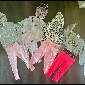 3T Sweatsuit Bundle + Size 9 Toddler Brand New Shoes